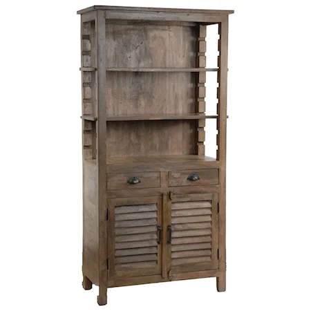 Bengal Manor Mango Wood Grey Bookcase